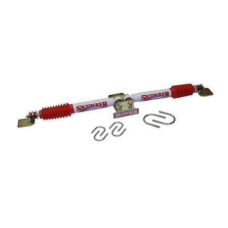 Skyjacker Dual Steering Stabilizer- Silver With Black Boot And Bracket S97-9254